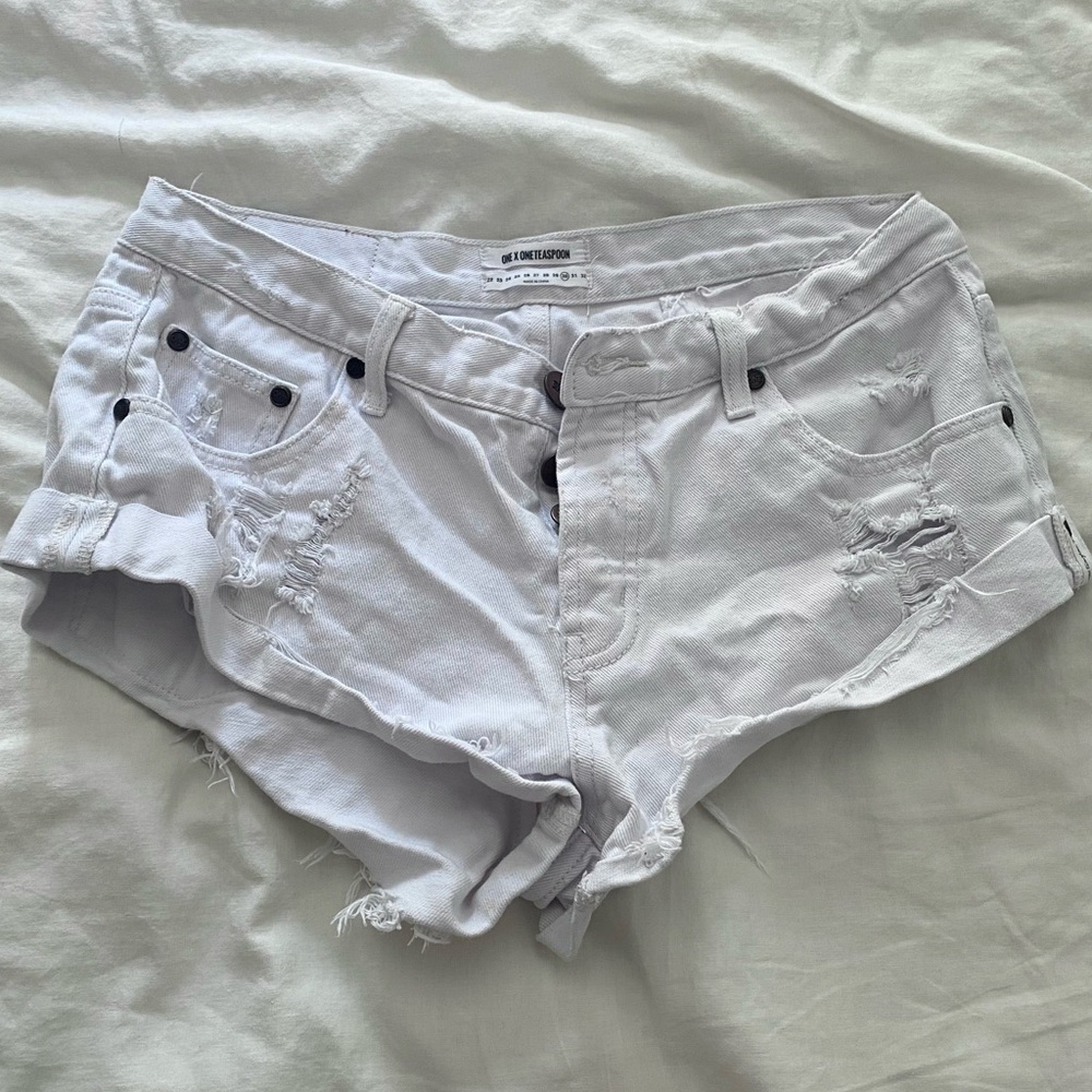 One Teaspoon White Bandits shorts